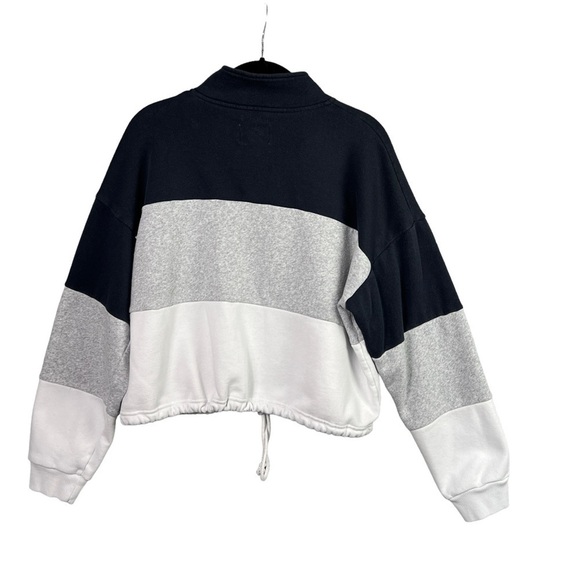 American Eagle Outfitter Women's Cropped Quarter Zip Sweater Long Sleeve Size M - Picture 2 of 9